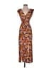 Assorted Brands Paisley Orange Casual Dress Size S - photo 1