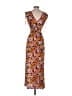 Assorted Brands Paisley Orange Casual Dress Size S - photo 2