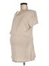 Seraphine Tan Short Sleeve Top Size Med Maternity - photo 1