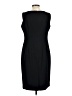 Kasper Solid Black Cocktail Dress Size 12 (petite) - photo 2