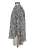 Ann Taylor LOFT Animal Print Silver Long Sleeve Blouse Size S - photo 5
