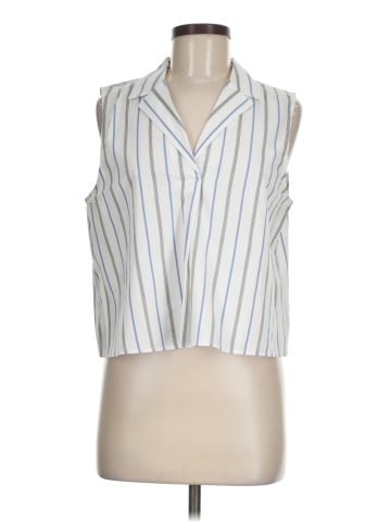 Banana Republic Factory Store Sleeveless Button-Down Shirt (view 1)