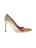 Manolo Blahnik Color Block Green Heels Size EU 37 1/2 - photo 1