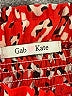 Gab & Kate 100% Polyester Tweed Red Casual Skirt Size S - photo 4