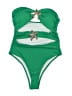 Unbranded Stars Green One Piece Swimsuit Size M - photo 1