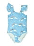 Assorted Brands Print Blue One Piece Swimsuit Size 9 - 10 - photo 1