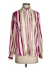 The Limited 100% Polyester Stripes Pink Long Sleeve Blouse Size S - photo 1