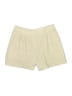 Theory 100% Cotton Chevron-herringbone Ivory Shorts Size 4 - photo 1
