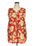 Love U Dear Orange Sleeveless Blouse Size 2X - photo 1