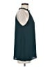 Ann Taylor LOFT 100% Polyester Teal Sleeveless Blouse Size M - photo 4