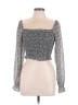 Japna Silver Long Sleeve Top Size M - photo 1