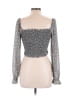 Japna Silver Long Sleeve Top Size M - photo 2