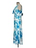 Halston Tropical Blue Cocktail Dress Size 12 - photo 5
