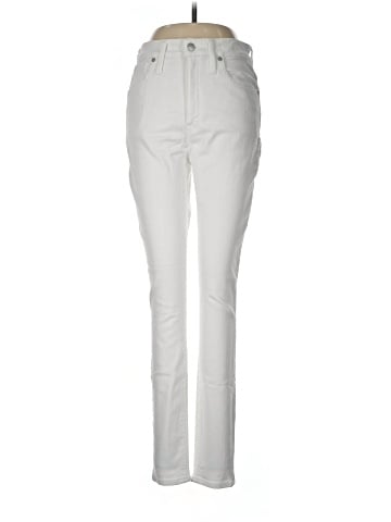 Madewell Curvy High-Rise Skinny Jeans in Pure White (view 1)