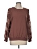 Maurices 100% Polyester Brown Long Sleeve Blouse Size M - photo 1