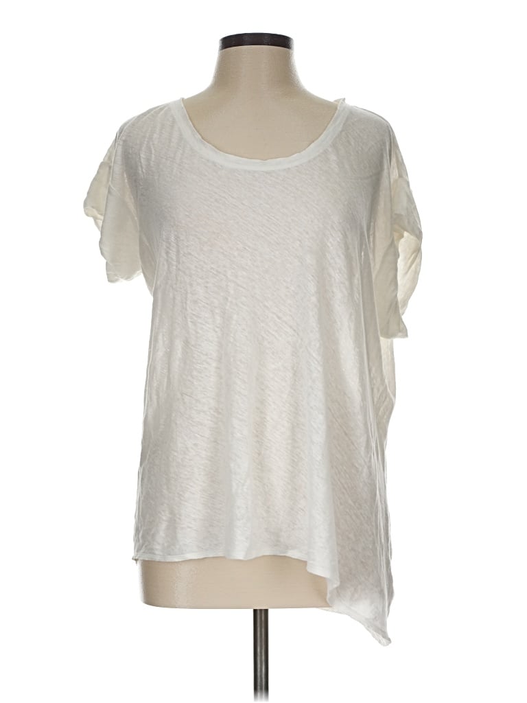 Pre-owned Cabi Short Sleeve T-shirt In Ivory