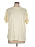 Unbranded Solid Ivory Short Sleeve T-Shirt Size L - photo 1