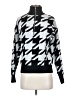 Vigoss 100% Polyester Houndstooth Black Pullover Sweater Size S - photo 1