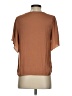 Naked Zebra Brown Short Sleeve Blouse Size S - photo 2