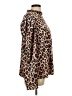 Unbranded 100% Cotton Animal Print Brown Long Sleeve Blouse Size L - photo 4