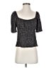 Urban Romantics 100% Rayon Black Short Sleeve Top Size S - photo 1