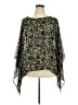 Lane Bryant 100% Polyester Black 3/4 Sleeve Blouse Size 22 - 24 Plus - photo 1