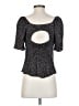 Urban Romantics 100% Rayon Black Short Sleeve Top Size S - photo 2