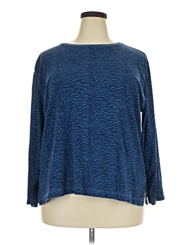 Lizwear by Liz Claiborne 3/4 Sleeve T-Shirt (view 1)