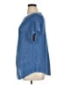 Talbots 100% Linen Blue Poncho Size XL - photo 5