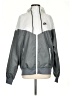 Nike 100% Polyester Color Block Gray Windbreaker Size S - photo 1