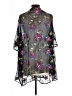 Nina Leonard 100% Polyester Black Kimono Size L - photo 2