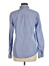 J.Crew 100% Cotton Chevron-herringbone Blue Long Sleeve Button-Down Shirt Size 8 - photo 2