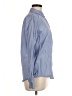 J.Crew 100% Cotton Chevron-herringbone Blue Long Sleeve Button-Down Shirt Size 8 - photo 4