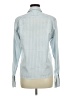 Jaeger 100% Cotton Stripes Blue Long Sleeve Blouse Size M - photo 2
