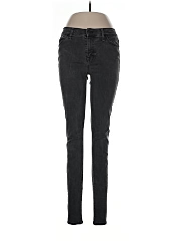 Madewell Taller 8" Skinny Jeans in Black Frost (view 1)