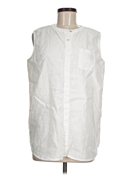 Pure Amici Sleeveless Button Down Shirt