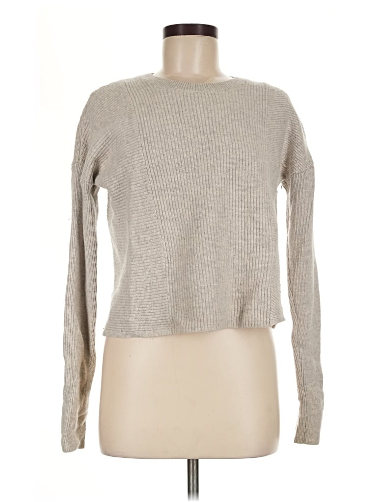 Pre-owned Athleta Wool Pullover Sweater In Gray