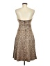 Teeze Me 100% Polyester Damask Brown Cocktail Dress Size 7 - photo 2