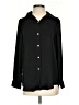 alex & lili Solid Black Long Sleeve Blouse Size S - photo 1