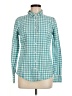 J.Crew 100% Cotton Checkered-gingham Teal Long Sleeve Button-Down Shirt Size 8 - photo 1