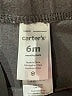 Carter's 100% Cotton Gray Casual Pants Size 6-9 mo - photo 3