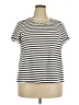 ELOQUII Ivory Short Sleeve Top Size 18 Plus - photo 1