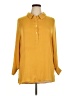 Left Coast by Dolan 100% Polyester Yellow Long Sleeve Polo Size 1X - photo 1