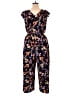 Apt. 9 Floral Blue Jumpsuit Size L - photo 2