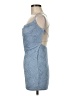 Unbranded Chevron-herringbone Blue Cocktail Dress Size M - photo 5