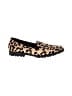 Me Too 100% Leather Animal Print Tan Flats Size 10 - photo 1
