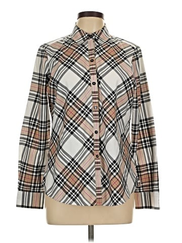 Foxcroft Long Sleeve Button-Down Shirt (view 1)