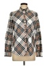 Foxcroft Argyle Ivory Long Sleeve Button-Down Shirt Size 10 - photo 1