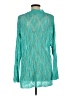 Easel 100% Polyester Teal Long Sleeve Top Size M - photo 2