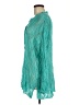 Easel 100% Polyester Teal Long Sleeve Top Size M - photo 5